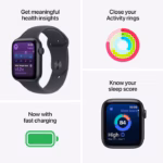 Apple Watch SE 3 GPS + Cellular 44mm Starlight Aluminium Case with Starlight Sport Band - M/L - Image 9