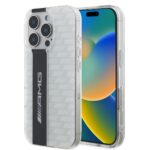 Калъф AMG Carbon Pattern за iPhone 16 Pro Max White