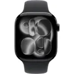 Apple Watch Series 11 GPS 46mm Jet Black Aluminium Case with Black Sport Band - M/L - Image 2