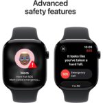Apple Watch Series 11 GPS 46mm Jet Black Aluminium Case with Black Sport Band - M/L - Image 5
