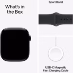 Apple Watch Series 11 GPS 46mm Jet Black Aluminium Case with Black Sport Band - M/L - Image 3