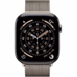 Apple Watch Series 11 GPS + Cellular 46mm Natural Titanium Case with Natural Milanese Loop - S/M - Image 2