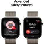 Apple Watch Series 11 GPS + Cellular 46mm Natural Titanium Case with Natural Milanese Loop - S/M - Image 5
