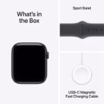 Apple Watch SE 3 GPS 40mm Midnight Aluminium Case with Midnight Sport Band - S/M - Image 5