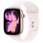 Apple Watch Series 11 GPS + Cellular 42mm Rose Gold Aluminium Case with Light Blush Sport Band - S/M