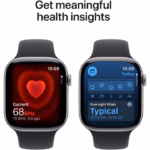 Apple Watch Series 11 GPS 42mm Space Grey Aluminium Case with Black Sport Band - S/M - Image 3