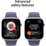 Apple Watch Series 11 GPS 46mm Silver Aluminium Case with Purple Fog Sport Band - M/L - Image 6