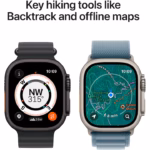 Apple Watch Ultra 3 GPS + Cellular 49mm Natural Titanium Case with Light Blue Alpine Loop - Medium - Image 5