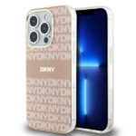 Калъф от DKNY PC/TPU Repeat Pattern Tonal Stripe Magsafe Case for iPhone 13 Pro Pink