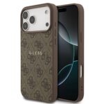 Калъф от 
Guess PU Leather 4G Colored Ring MagSafe Case for iPhone 17 Pro Max Brown