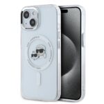 Калъф от Karl Lagerfeld IML K&CH Heads Metal Frame MagSafe Case за iPhone 14 Transparent