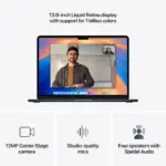 Apple 13-inch MacBook Air Apple M4 chip with 10-core CPU and 10-core GPU, 512GB, 16GB Ram - Midnight - Image 5